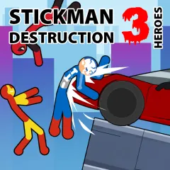Play Stickman Destruction 3 Heroes now!