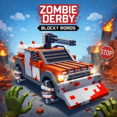 Play Zombie Derby: Blocky Roads now!